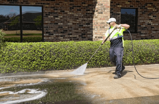 commercial concrete cleaning in norman